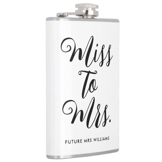 Frau Modern Brautparty Flachmann (Rechts)