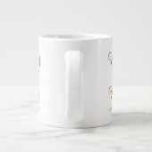 Frau Modern Brautparty Jumbo-Tasse (Rückseite)