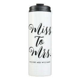 Frau Modern Brautparty Thermosbecher