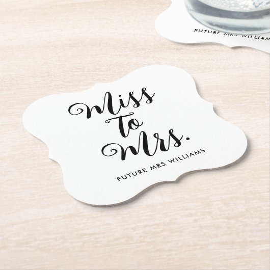 Frau Modern Brautparty Untersetzer (angewinkelt)