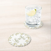 Frau Modern Elegant Foliage Brautparty Untersetzer (Vor Ort)