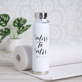 Frau Modern Minimalistischer Junggeselinnen-Abschi Trinkflasche