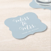 Frau Modern Simple Brautparty Blue Untersetzer (angewinkelt)