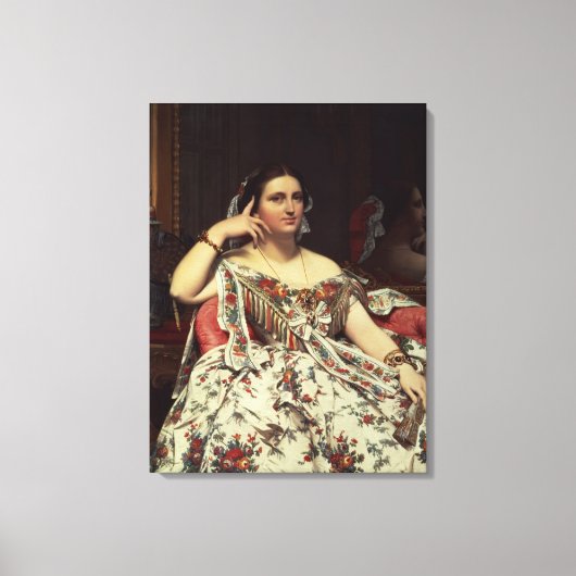 Frau Moitessier, 1856 Leinwanddruck (Vorderseite)