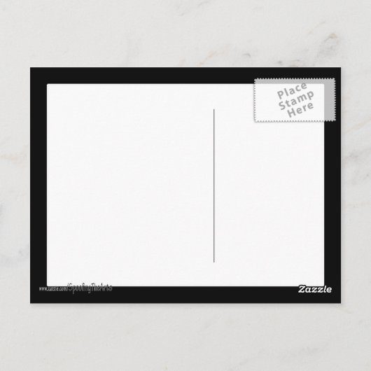 Frau Monet ist abgeblasen Postkarte (Rückseite)