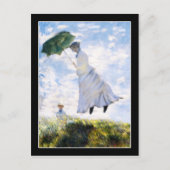 Frau Monet ist abgeblasen Postkarte (Vorderseite)