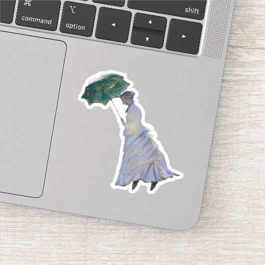 Frau Monet ist überwältigt Aufkleber (Detail)