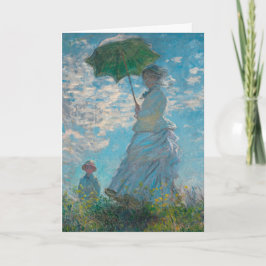 Frau Monet und ihr Tag der Mutter der schönen Küns Karte
