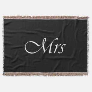 Frau Monogram Throw Blanket Decke