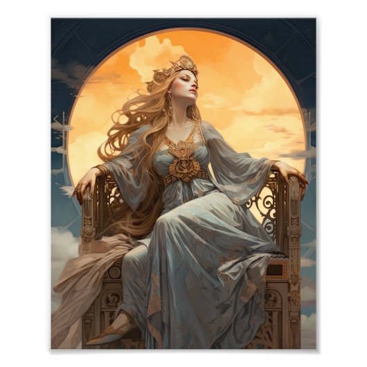 Frau Moon Goddess Fotodruck (Vorne)
