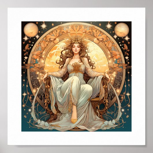 Frau Moon Goddess Poster (Vorne)