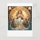 Frau Moon Goddess Postkarte (Vorderseite)