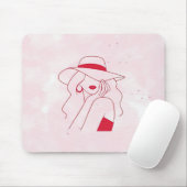 Frau Mousepad (Mit Mouse)