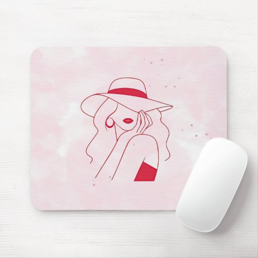 Frau Mousepad (Mit Mouse)