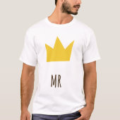 Frau Mr. King und Queen Couple T-Shirt (Vorderseite)