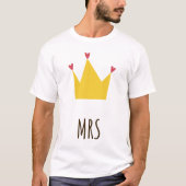 Frau Mr. King und Queen Couple T-Shirt (Vorderseite)