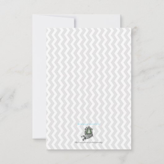 Frau & Mrs. Bow Einladung (Rückseite)