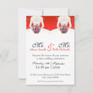 Frau & Mrs. Bow Einladung