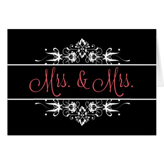 Frau & Mrs. Ornamental Wedding (Vorderseite (Horizontal))