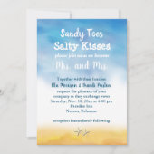Frau & Mrs. Sandy Toes Wedding Invite - Sky & Sand Einladung (Vorderseite)