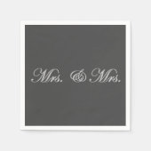 Frau & Mrs. Serviette (Vorderseite)