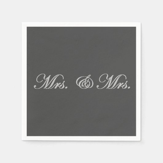 Frau & Mrs. Serviette (Vorderseite)