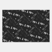 Frau & Mrs. Wedding Geschenkpapier Set (Vorderseite 2)