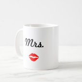 Frau Mug mit den Lippen Kaffeetasse (Vorderseite Links)