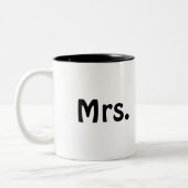 Frau Mug Zweifarbige Tasse (Links)