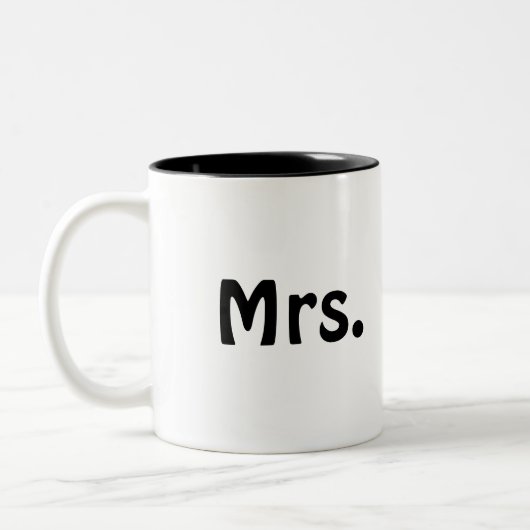 Frau Mug Zweifarbige Tasse (Links)