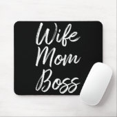 Frau Mutter Chefin Dame Lustige Mama Süße Mousepad (Mit Mouse)
