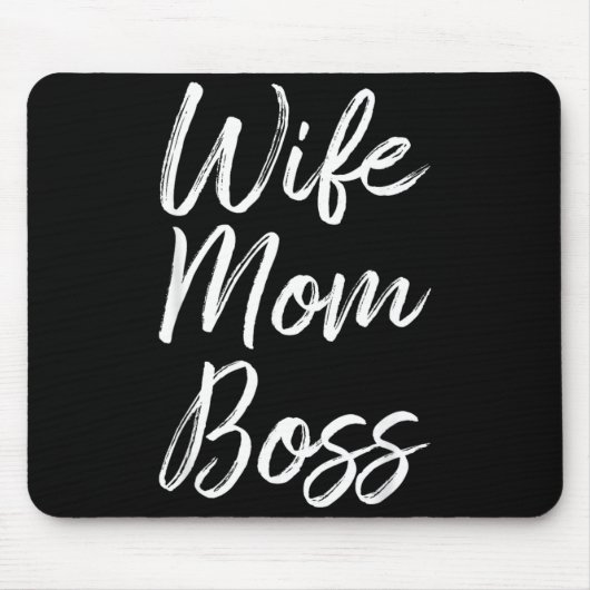 Frau Mutter Chefin Dame Lustige Mama Süße Mousepad (Vorne)