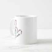 Frau Mutter Memaw Leopard Herz Valentinstag Frauen Kaffeetasse (Vorderseite Links)