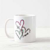 Frau Mutter Memaw Leopard Herz Valentinstag Frauen Kaffeetasse (Links)