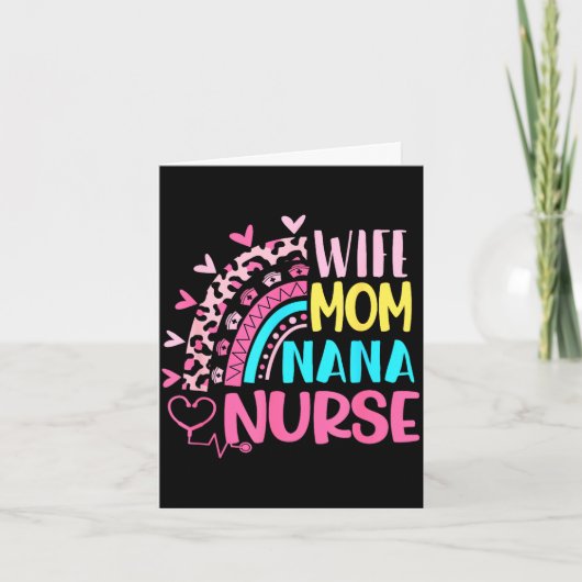 Frau Mutter Nana Krankenschwester Muttertag Kranke Karte (Vorderseite)