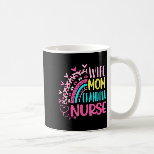 Frau Mutter Oma Krankenschwester Muttertag Kranken Kaffeetasse (Rechts)