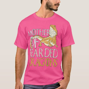 Frau Mutter von bärtigen Drachen Frauen Reptilien T-Shirt