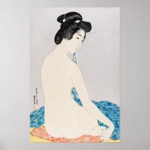 Frau nach dem Bad von Goyō Hashiguchi (1920) Poster