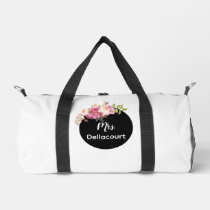 Frau Nachname Bride Custom Duffle Bag