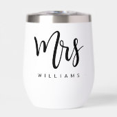 Frau Name kalligraphische Hochzeit (Vorderseite)