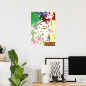 Frau & Natur - Wandkunst Poster (Heimbüro)