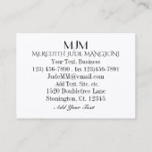 Frau Nature erstellt Visitenkarte (Rückseite)