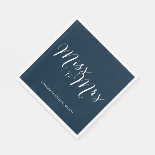 Frau Navy Brautparty Party Napkins Serviette (Ecke)