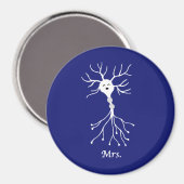 Frau Neuron Magnet (Vorderseite/Rückseite)