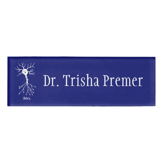 Frau Neuron Namenschild (Vorderseite)