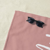 Frau New Name Bride Wedding Honeymoon Strandtuch (Beispiel)