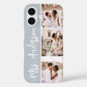 Frau New Name Wedding Couples Foto Collage Case-Mate iPhone Hülle (Rückseite)