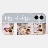 Frau New Name Wedding Couples Foto Collage Case-Mate iPhone Hülle (Rückseite (Horizontal))