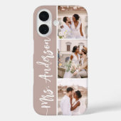 Frau New Name Wedding Couples Foto Collage Case-Mate iPhone Hülle (Rückseite)