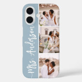 Frau New Name Wedding Couples Foto Collage Case-Mate iPhone Hülle (Rückseite)